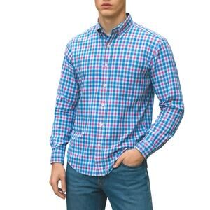 Vineyard Vines Slim Fit Tucker Shirt Mens S Madras Plaid Preppy‎ Classic Summer